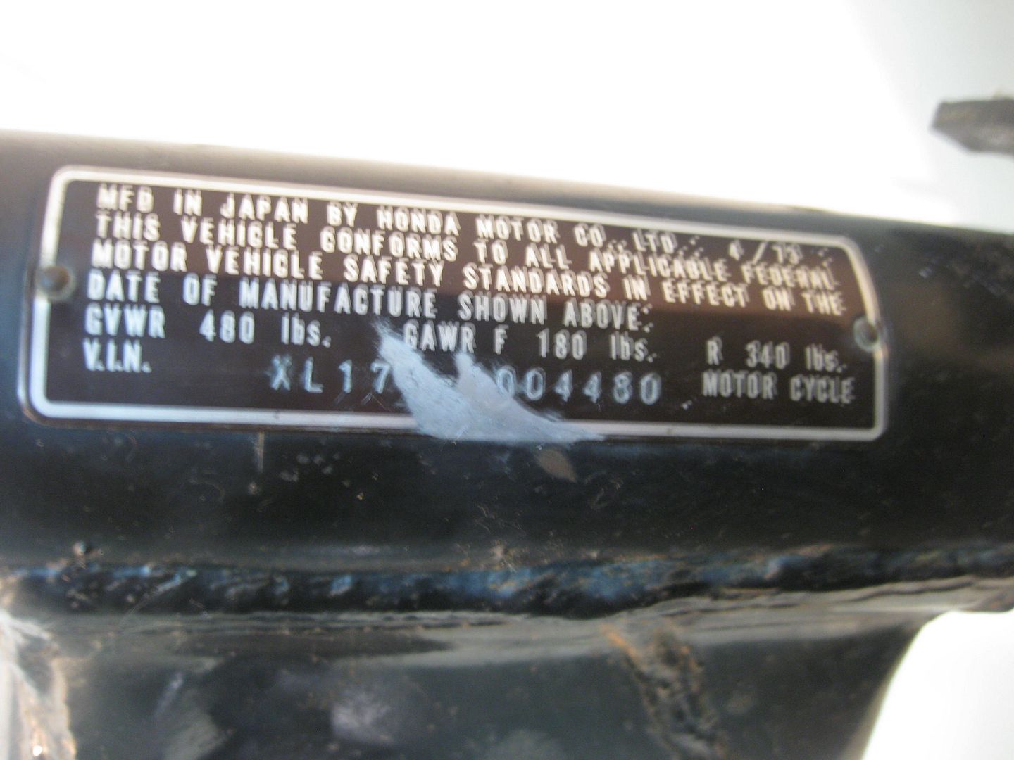 1973 HONDA XL175 XL 175 K0 GOOD FRAME BOS ONLY | eBay